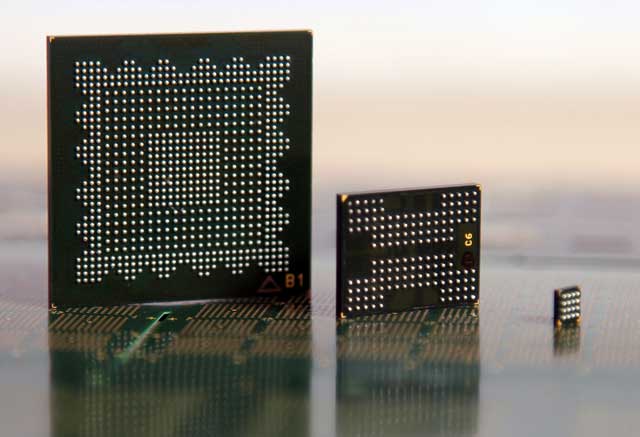 У GS Nanotech есть опыт корпусирования микросхем, содержащих свыше 1000 контактных площадок. Источник: GS Nanotech.